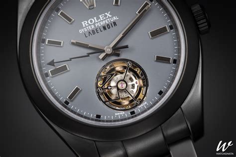 rolex milgauss labelnoir tourbillon.